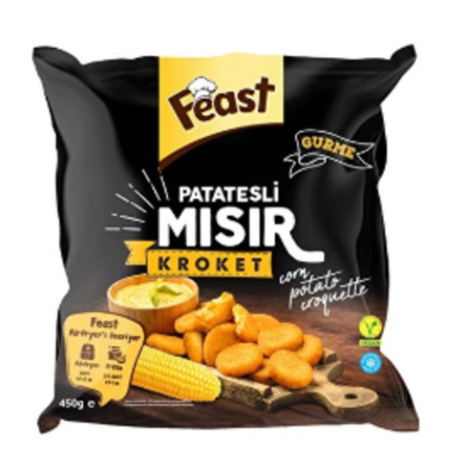 FEAST DONDURULMUŞ PATATESLİ MISIR KROKET 450 GR